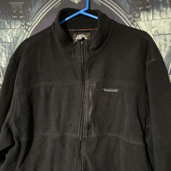 Timberland Full Zip-Up Men's Black Jacket 2XL - Outdoor Hiking Hunting Winter - Picture 2 of 8